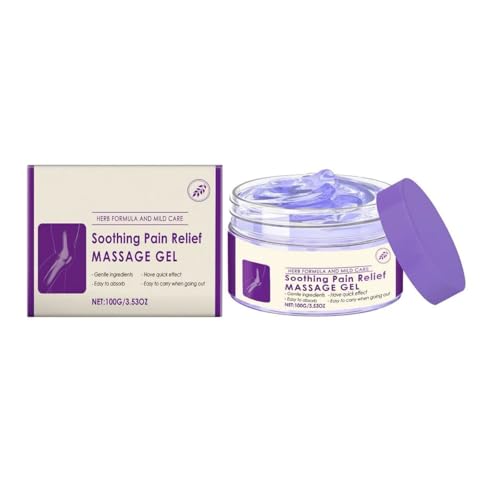Gel Morado para Articulaciones con Extracto de Cúrcuma, Alivio del Dolor Articular, Gel de Masaje Morado Calmante, Crema De Tratamiento De Hueso De Absorción Rápida, Alivia La Rodilla Y Los Hombros
