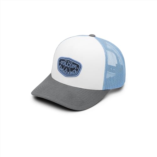 Image of Volcom Men's Snapback Hat - 6-Panel Twill Flat Brim Cap Adjustable Snap Closure