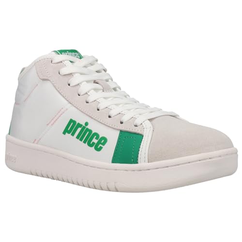 Prince Mens Vintage Cup Baseline High Sneakers Shoes Casual - Green, White - Size 43 M2