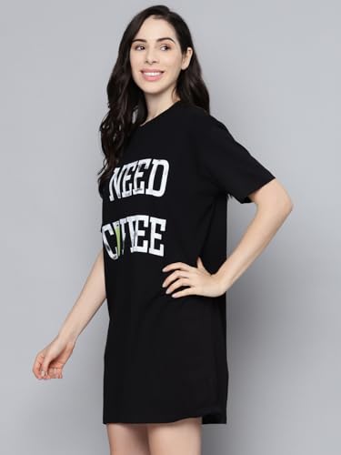 Image of Black I-Need-Coffee Sleepshirt