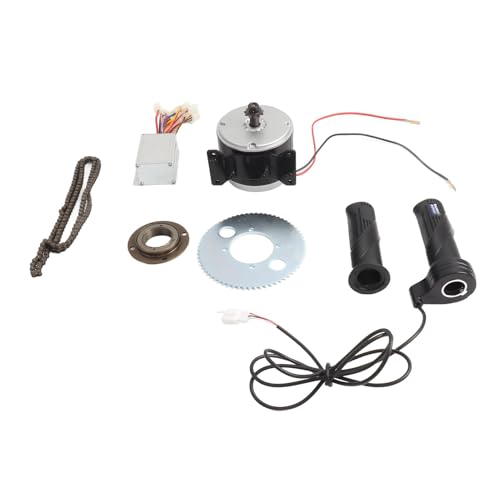 Universal Electric Bike Motor Controller Set Robus Aluminum Alloy High Speed Brushed Engine for Conversion 24 V 250 W for Electrical Scooters and Motorcycles