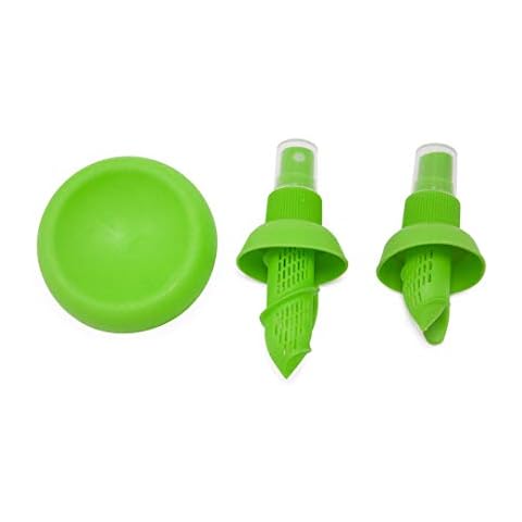 Weber’s Wonders 3 Pcs Lemon Sprayer Kit - Orange Juice Extractor- Citrus Juicer & Squeezer - Clean Spray For Vegetables, Salads, Seafood - Fashionable Kitchen Set - Fresh Lime Storage Gadget Cover