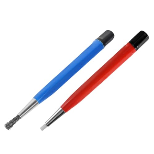 CHILDWEET 2 Stück Kratzbürsten Mit Kunststoffgriff Für Präzise Reinigung Von Uhren Und Elektronischen Geräten Vielseitige Schleif Und Reinigungsbürsten Für Münzen Und Schmuck