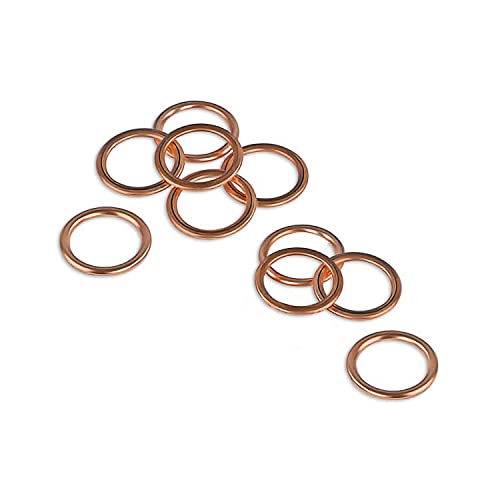 (10 pezzi) Guarnizioni vite di scarico dell'olio, 16 x 22 mm, guarnizioni adatte per C1 C2 C3 C4 C5 Jumper Picasso DS5 Berlingo Duster Sandero Mini 1007 306 307 308 Partner OEM: 7703062062