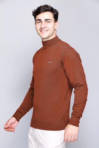 Image of GODFREY Woolen Full Sleeve Sweaters for Men Winter Wear - Turtle Neck Pullover for Men Stylish