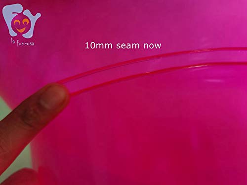 Sofá inflable rosa transparente de dos plazas sillón para camping y terraza 7