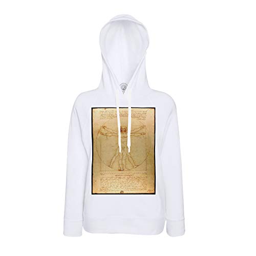 Sweat capuche homme science art célèbre sweat-shirt de Vinci dessin anatomique confortable
