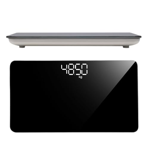 IDEANATEGRATE Báscula Electrónica Recargable para Personas, Diseño Ligero y Compacto, Uso Doméstico y Viajes, Control de Peso Corporal para Mujeres y Hombres