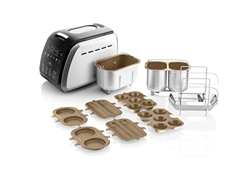 Foto von ETA Brotbackautomat Delicca II Max I Bis zu 1.5Kg Brotgewicht I 2 Knethaken I Vollautomatisch I 16 Programme I 850W I Brotbackmaschine