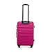 WITTCHEN Maleta Mediana Trolley Mediana Carcasa rígida de ABS 4 Ruedas giratorias Cerradura de combinación asa telescópica Groove Line Rosa Ryanair Imagen de WITTCHEN Maleta Mediana Trolley Mediana Carcasa rígida de ABS 4 Ruedas giratorias Cerradura de combinación asa telescópica Groove Line Rosa Ryanair