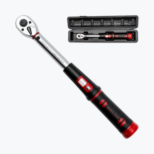 WELZH Torq-Mate - Llave dinamométrica de 3/8 pulgadas, 10-60 Nm, herramienta de precisión de 310 mm, tolerancia ± 3%, escala dual calibrada con funda micro ajuste para uso de montaje en taller de