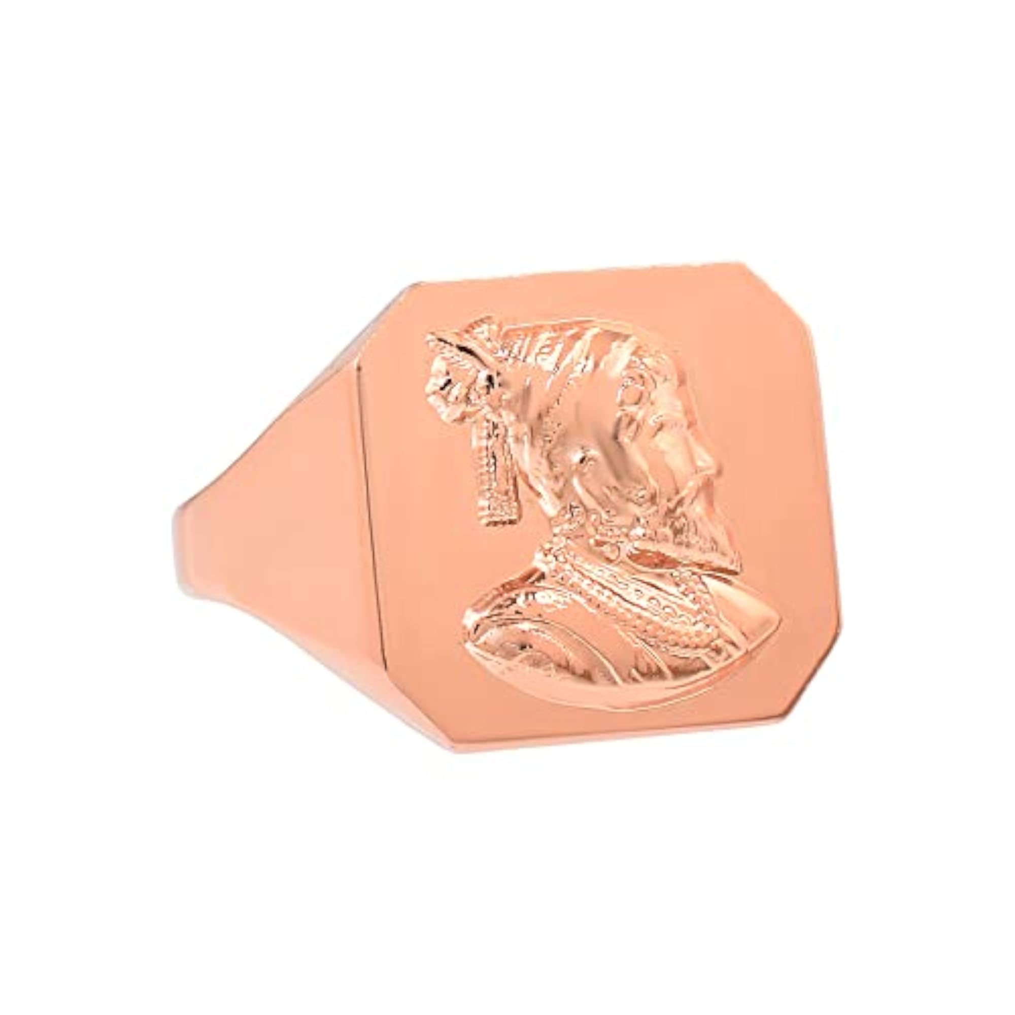 Copper Coated Brass Maratha Shivaji Finger Ring