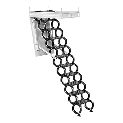 Heavy-Duty Telescoping Ladder, Retractable Terraces Foldable Ladder, Roof Entry Hatch Staircase Kit, Connect Indoor Areas with Attics, Customisable(Automatic,70 * 90cm*H250cm)