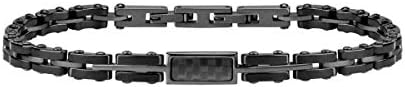 Morellato Bracciale da uomo, Collezione Ceramic, in acciaio, ceramica, fibra di carbonio – SACU08