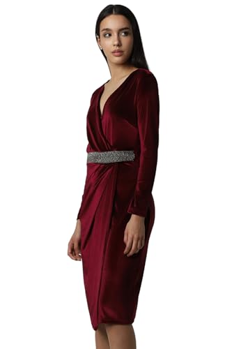 Image of Van Heusen Women's Polyester Classic Knee-Length Dress