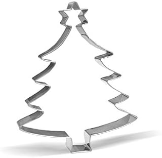 13.8 cm Christmas Tree with Star Cookie Cutter  Stainless Steel