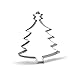 5.4 inch Christmas Tree with Star Cookie Cutter – Stainless Steel