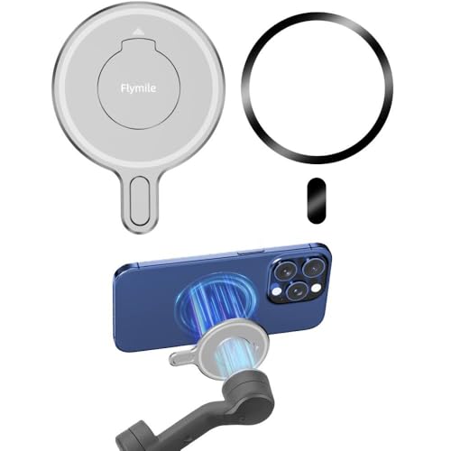 BeisDirect Adaptador de montaje magnético para teléfono celular para DJI Osmo Mobile 7/7P, placa magnética con anillo de metal para estabilizador de cardán móvil, adaptador magnético, base Magafe,