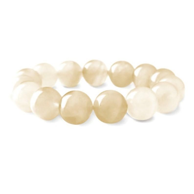Bracelet angelite naturelle 10mm parfait pour votre séance de yoga