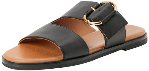 Geox Naileen A sandales plates en cuir premium pour femme