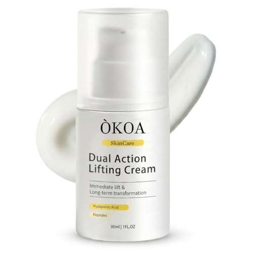 Official KOA SKIN Dual Action Lifting Cream Instant Firming with Peptides & Hyaluronic Acid Hydrating Soothing Moisturizer for Reduce Fine Lines & Wrinkles
