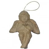  Meyco cartón Art/Papel Maché Figura Ángel L: 8 B: 4. 5 H: 10 cm