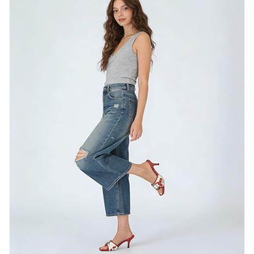 Image of Dsevht Black Kitten Heel Sandals Stiletto Low Heels Slip On Slides Mule Sandal Square Open Toe Dress Shoes for Women
