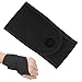 Segrehy Sports Wrist Support Straps Wraps Breathable Comfortable Wristbands for Gym Cycling Running Fitness Hand Bands Nylon SBR Material 25g (All Black)
