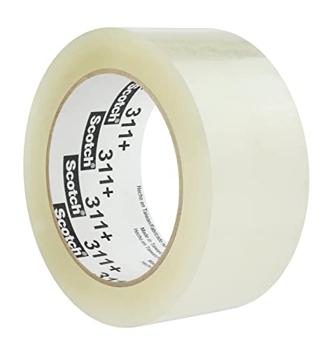 7010306820 311+ - Cinta selladora para cajas (48 mm x 100 m), transparente