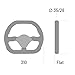 Sparco 015P310F2SN Suede Steering Wheel