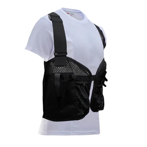 LVAD Mesh Vest, Concealed Pockets for Controller and Batteries, Ideal for Heartmate Devices