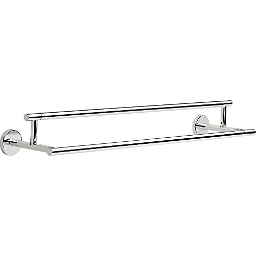 Image of DELTA FAUCET 75925 Trinsic 24 in. Double Wall Mount Towel Bar Bath Hardware Accessory in Polished Chrome