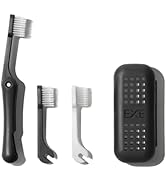 Minibox Folding Travel Toothbrush with Dual-Length Bristles & Case, Compact Mini Design for Busin...
