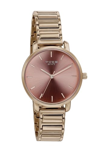 Image of Sonata Poze Quartz Analog Pink Dial Metal Strap Watch for Women-SP80057WM01W