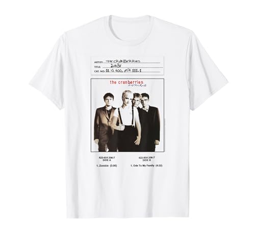 Photo de The Cranberries Zombie Vinyl Handwritten Vintage Band T-Shirt