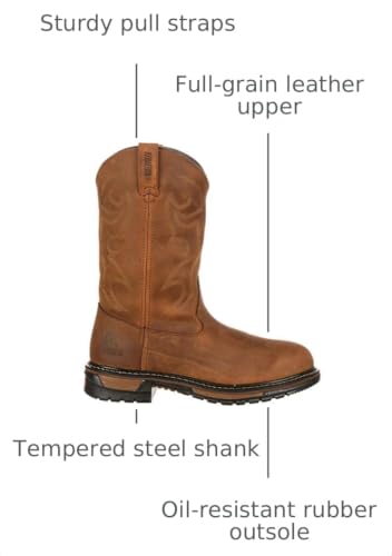 Image of ROCKY Men's Original Ride Branson Roper Waterproof Western Boots