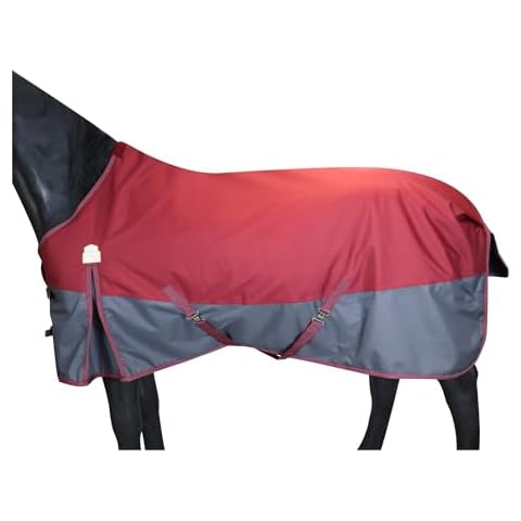 BARN & STABLE 600Denier 3000mm/3000mvp Super Waterproof & Breathable Horse Blankets for Winter with 200g Fill Cover