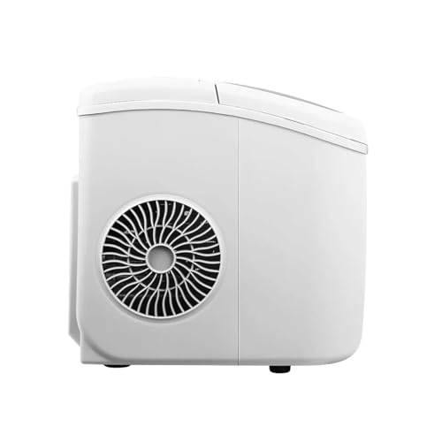 Fabricadora de hielo portátil compacta 26lb día blanca miniatura 4