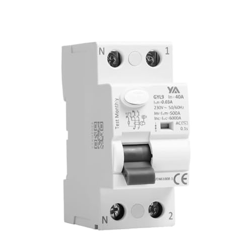 Interruptor diferencial de corriente residual RCCB GYL9 CA, 2 polos, 25 A, 40 A, 63 A, 100 A(2P 100A,100mA)