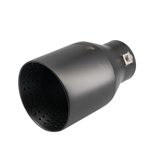 Embout d'échappement ovale noir Simoni Racing TRX/112N en acier robuste