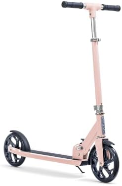 Jetson Hex 2-Wheel Kick Scooter, Sturdy Wide Deck, Rear Brake, Easy-Folding Mechanism, Kickstand, Ages 8+ Pink, JHEX-RGD