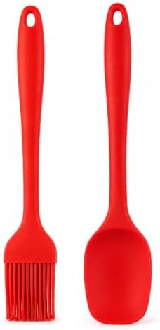 Kit Colher e Pincel de Silicone para Cozinha 2 Peças – Utensílios...