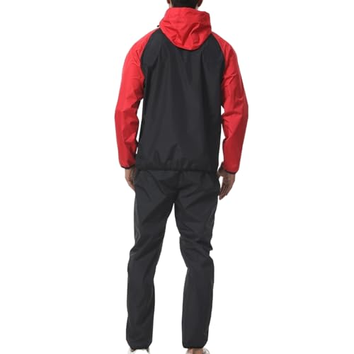 Ropa moldeadora con capucha para fitness y sauna cortavientos y absorbente 7