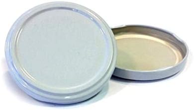 Pack of 12 white 63mm (standard) Spare Jam Jar lids - Ideal for a wide range of jars