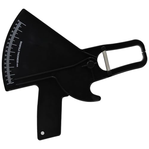 Body Fat Caliper Plastic Black Fat Thickness Measuring Ruler Skinfold Calipers for Health and Beauty| Body Calipers