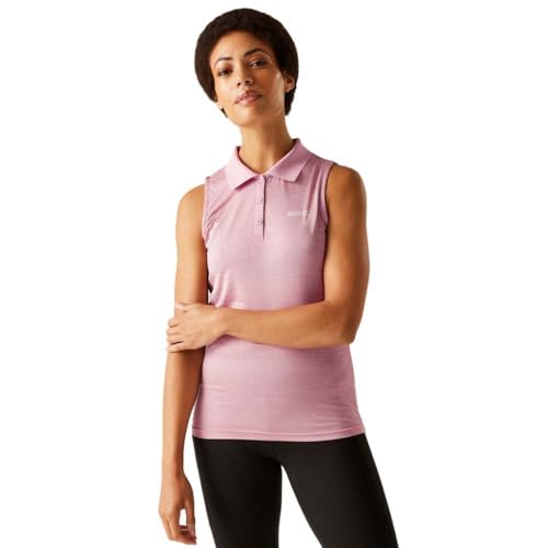 Regatta Womens Ladies Tima II Sleeveless Polo Shirt 8 UK Lilac