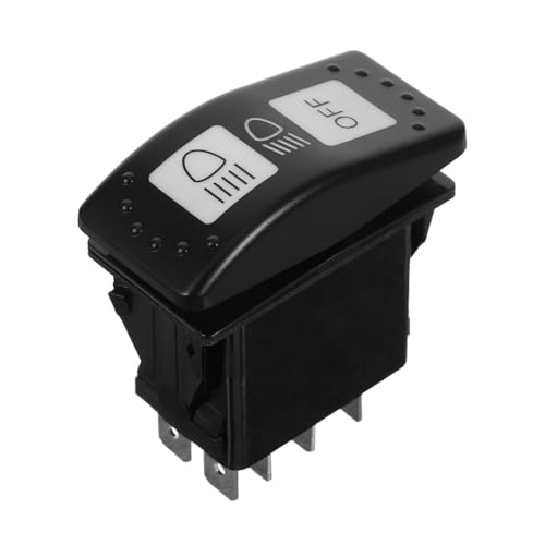 Garneck Boat Toggle Switch High/Low Beam Switch Universal for Auto Marine and Public Transport