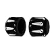 HCmotorku Motorrad Vorderachse Nut Cap passend für Harley Touring Electra Road Street Glide Softail Dyna Sportster ab 2008 schwarz