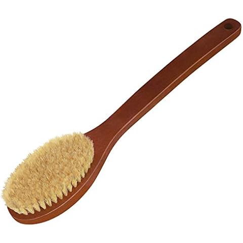 Croll & Denecke Stained Long Handled Curved Bath Brush Cover