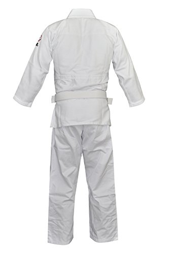 Fuji Single Weave Judo Uniform, White, 2 #TOP3